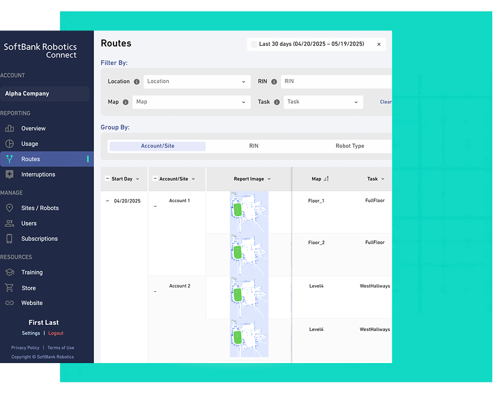 SoftBank Robotics Connect | Service Robotics Analytics Platform